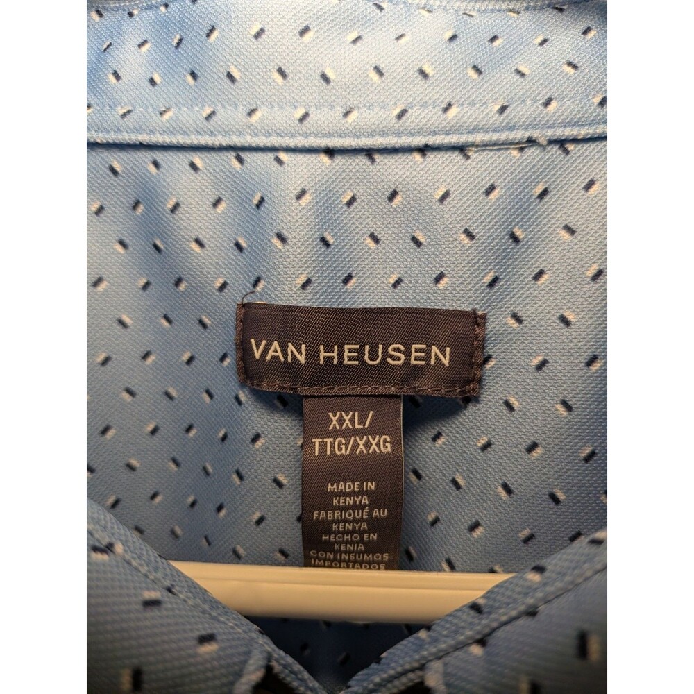 Van Hausen Perfomance Slim Fit Polo Size XXL Air Blue